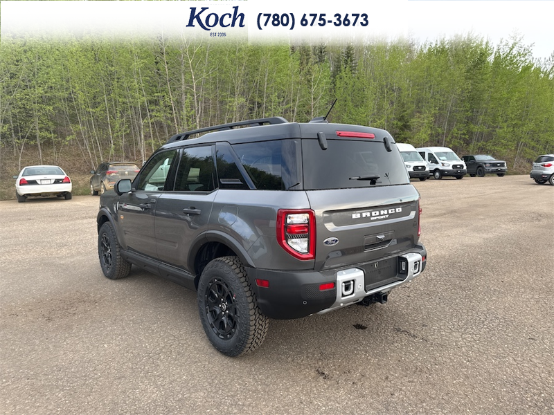 NEW 2025 Ford Bronco Sport Badlands - Carbonized Grey Metallic Exterior / DARK SPACE GREY LEATHER Interior - $54,615 - Stock #A25286 - VIN 3FMCR9DA8SRF75018 - Photo 3