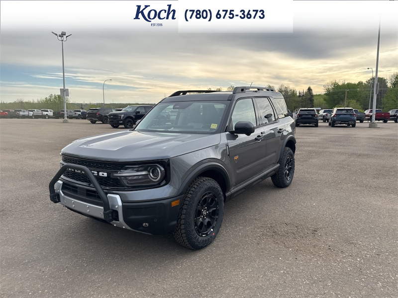 NEW 2025 Ford Bronco Sport Badlands - Carbonized Grey Metallic Exterior / DARK SPACE GREY LEATHER Interior - $54,615 - Stock #A25286 - VIN 3FMCR9DA8SRF75018 - Photo 4