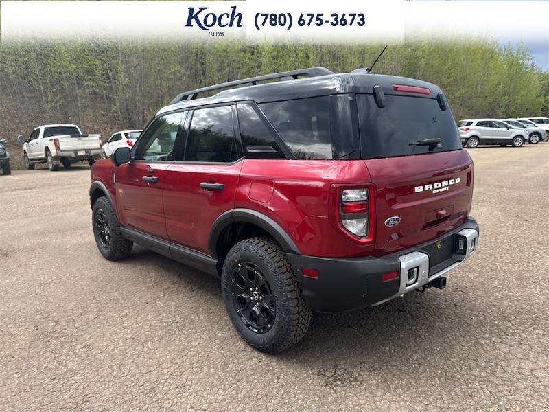 NEW 2025 Ford Bronco Sport Badlands - Ruby Red Tri-coat Metallic Exterior / DARK SPACE GREY LEATHER Interior - $54,660 - Stock #A25287 - VIN 3FMCR9DA6SRF73963 - Photo 9