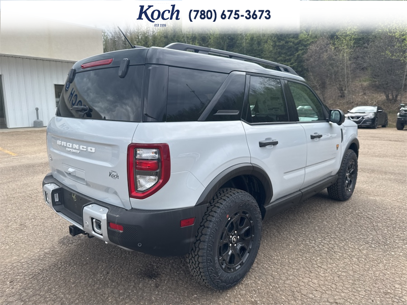 NEW 2026 Ford Bronco Sport Badlands - Crystal White Tricoat Exterior / DARK SPACE GREY LEATHER Interior - $50,656 - Stock #A26055 - VIN 3FMCR9DAXTRE09973 - Photo 11
