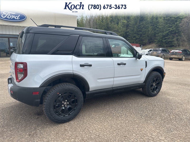 NEW 2026 Ford Bronco Sport Badlands - Crystal White Tricoat Exterior / DARK SPACE GREY LEATHER Interior - $50,656 - Stock #A26055 - VIN 3FMCR9DAXTRE09973 - Photo 12