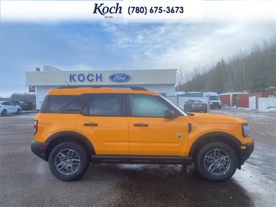 NEW 2026 Ford Bronco Sport Big Bend - Orange Fury Metallic Tri-coat Exterior / LIGHT SMOKED TRUFFLE Interior - $42,835 - Stock #A26121 - VIN 3FMCR9BN9TRE20954