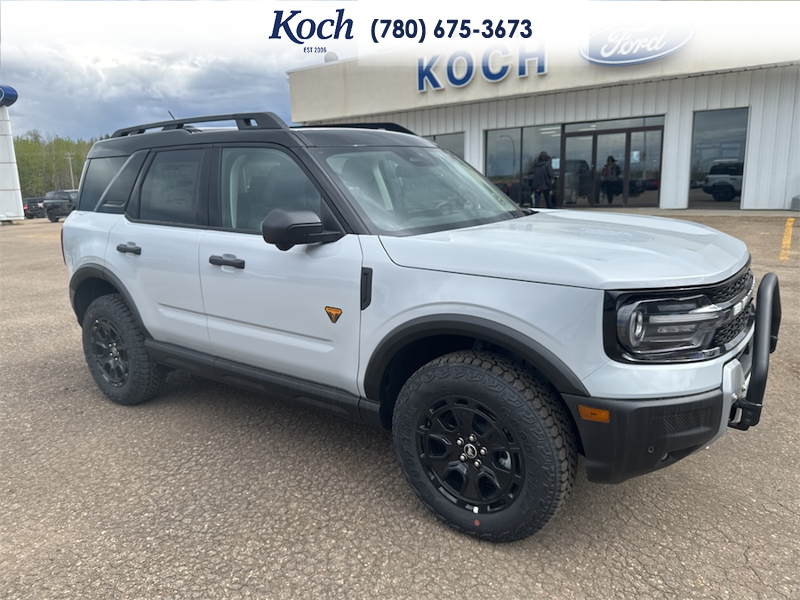 NEW 2026 Ford Bronco Sport Badlands - Crystal White Tricoat Exterior / DARK SPACE GREY LEATHER Interior - $50,656 - Stock #A26055 - VIN 3FMCR9DAXTRE09973 - Photo 15