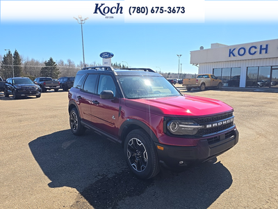 NEW 2026 Ford Bronco Sport Outer Banks - Ruby Red Tri-coat Metallic Exterior / EBONY BROWN VINYL Interior - $43,790 - Stock #A26145 - VIN 3FMCR9CN2TRE36671