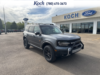NEW 2026 Ford Bronco Sport Badlands - Carbonized Grey Metallic Exterior / DARK SPACE GREY LEATHER Interior - $56,150 - Stock #A26058 - VIN 3FMCR9DAXTRE09097