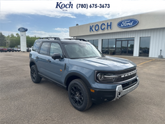 NEW 2026 Ford Bronco Sport Badlands - Azure Grey Metallic Tri-coat Exterior / DARK SPACE GREY LEATHER Interior - $47,740 - Stock #A26155 - VIN 3FMCR9DA9TRE50188