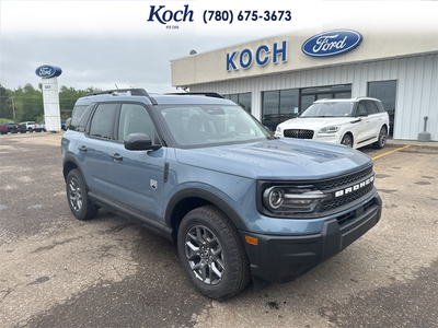NEW 2026 Ford Bronco Sport Big Bend - Azure Grey Metallic Tri-coat Exterior / LIGHT SMOKED TRUFFLE Interior - $39,420 - Stock #A26173 - VIN 3FMCR9BN0TRE50313