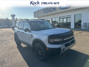 NEW 2026 Ford Bronco Sport Badlands - Space White Metallic Exterior / DARK SPACE GREY, ACTIVEX TRIMMED HTD FR SPORT CONTOUR BUCKET SEA Interior - $46,720 - Stock #A26257 - VIN 3FMCR9DA8TRE86406