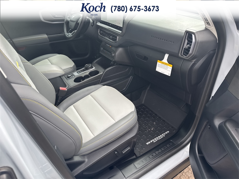 NEW 2026 Ford Bronco Sport Badlands - Crystal White Tricoat Exterior / DARK SPACE GREY LEATHER Interior - $50,656 - Stock #A26055 - VIN 3FMCR9DAXTRE09973 - Photo 21