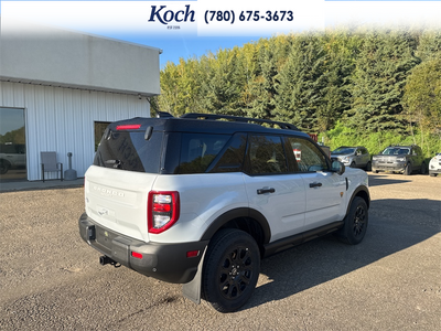 NEW 2026 Ford Bronco Sport Badlands - Space White Metallic Exterior / DARK SPACE GREY, ACTIVEX TRIMMED HTD FR SPORT CONTOUR BUCKET SEA Interior - $47,470 - Stock #A26257 - VIN 3FMCR9DA8TRE86406