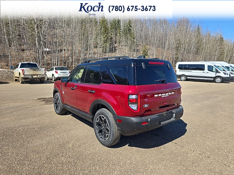 NEW 2026 Ford Bronco Sport Outer Banks - Ruby Red Tri-coat Metallic Exterior / EBONY BROWN VINYL Interior - $42,290 - Stock #A26145 - VIN 3FMCR9CN2TRE36671 - Photo 3