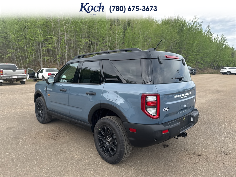 NEW 2026 Ford Bronco Sport Badlands - Azure Grey Metallic Tri-coat Exterior / DARK SPACE GREY LEATHER Interior - $47,740 - Stock #A26155 - VIN 3FMCR9DA9TRE50188 - Photo 3