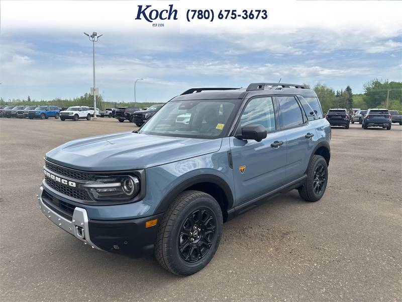NEW 2026 Ford Bronco Sport Badlands - Azure Grey Metallic Tri-coat Exterior / DARK SPACE GREY LEATHER Interior - $47,740 - Stock #A26155 - VIN 3FMCR9DA9TRE50188 - Photo 4