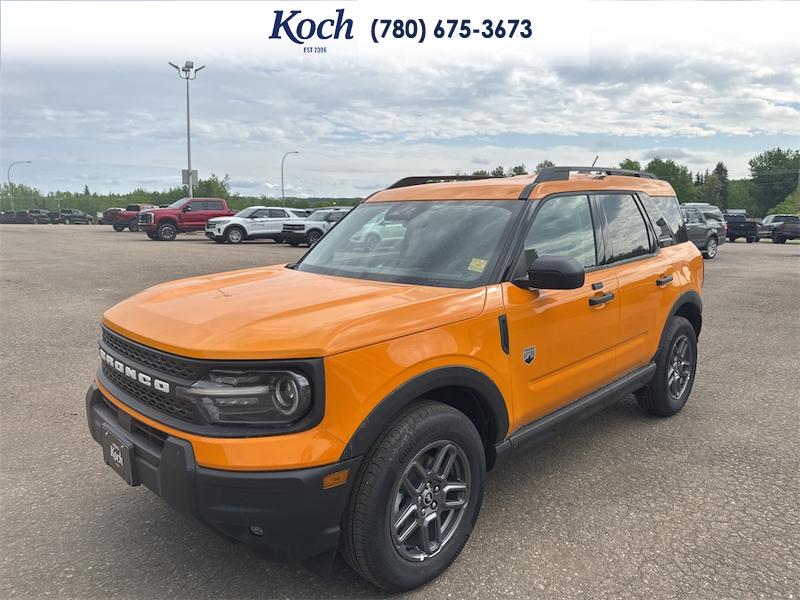 NEW 2026 Ford Bronco Sport Big Bend - Orange Fury Metallic Tri-coat Exterior / LIGHT SMOKED TRUFFLE Interior - $39,835 - Stock #A26121 - VIN 3FMCR9BN9TRE20954 - Photo 4