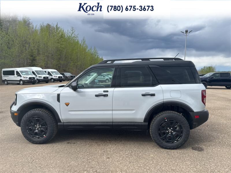 NEW 2026 Ford Bronco Sport Badlands - Crystal White Tricoat Exterior / DARK SPACE GREY LEATHER Interior - $50,656 - Stock #A26055 - VIN 3FMCR9DAXTRE09973 - Photo 7