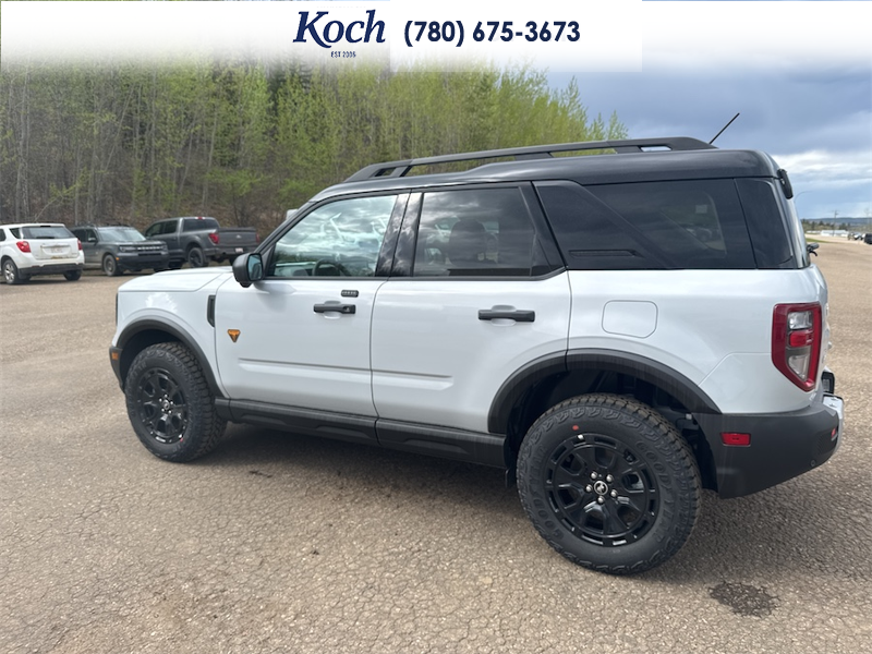 NEW 2026 Ford Bronco Sport Badlands - Crystal White Tricoat Exterior / DARK SPACE GREY LEATHER Interior - $50,656 - Stock #A26055 - VIN 3FMCR9DAXTRE09973 - Photo 8