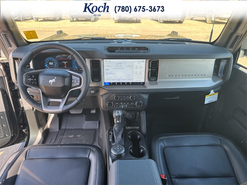NEW 2026 Ford Bronco Outer Banks - Shadow Black Exterior / BLACK ONYX LEATHER TRIM/VINYL Interior - $85,165 - Stock #A26180 - VIN 1FMEE8BP7TLA88849 - Photo 19
