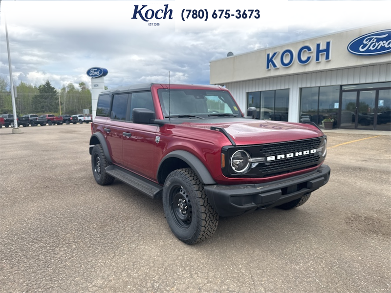 NEW 2026 Ford Bronco Big Bend - Ruby Red Tri-coat Metallic Exterior / VINYL SANDSTONE/BLACK SEATS Interior - $66,585 - Stock #A26053 - VIN 1FMDE7BH4TLA48887 - Photo 1