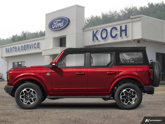 NEW 2026 Ford Bronco Outer Banks - Ruby Red Tri-coat Metallic Exterior / BLACK ONYX-LEATHER/VINYL Interior - $88,625 - Stock #A26235 - VIN 1FMEE8BP0TLA54929