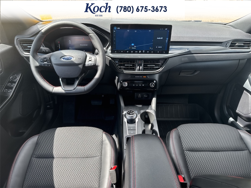NEW 2026 Ford Escape ST-Line - Carbonized Grey Metallic Exterior / EBONY VINYL/ RED STITCHING Interior - $39,344 - Stock #A26026 - VIN 1FMCU9MNXTUA38713 - Photo 19
