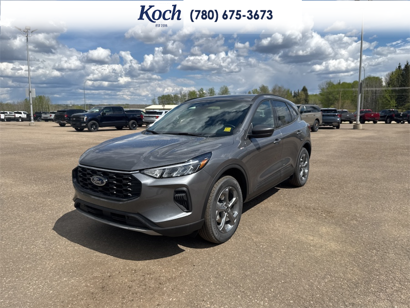 NEW 2026 Ford Escape ST-Line - Carbonized Grey Metallic Exterior / EBONY VINYL/ RED STITCHING Interior - $39,344 - Stock #A26026 - VIN 1FMCU9MNXTUA38713 - Photo 4