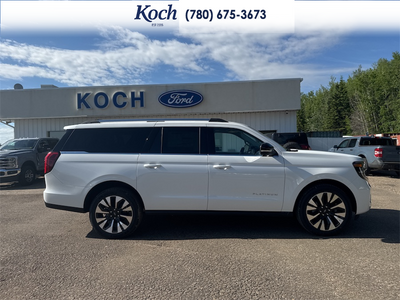 NEW 2026 Ford Expedition Platinum Max - Star White Tri-coat Metallic Exterior / BRONZE SMOKE MET CC Interior - $111,685 - Stock #A26201 - VIN 1FMJK1M86TEA44009