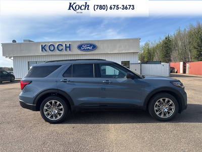 NEW 2026 Ford Explorer Active - Vapor Blue Exterior / DARK SPACE GREY ACTIVEX Interior - $60,730 - Stock #A26198 - VIN 1FMUK8DH3TGB58110