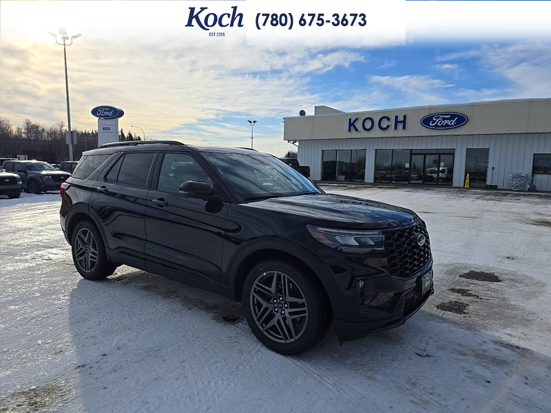 NEW 2026 Ford Explorer ST - Agate Black Exterior - $74,480 - Stock #A26041 - VIN 1FMWK8GC2TGA82291 - Photo 1
