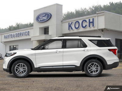 NEW 2026 Ford Explorer Active - Oxford White Exterior / DARK SPACE GRAY CLOTH Interior - $55,695 - Stock #A26182 - VIN 1FMUK8DH7TGB67120