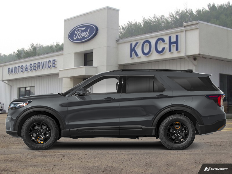 NEW 2026 Ford Explorer Tremor - Carbonized Grey Metallic Exterior / KAPOOR RED Interior - $75,030 - Stock #A26169 - VIN 1FMWK8JC4TGB63785 - Photo 1