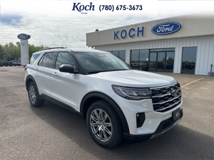 NEW 2026 Ford Explorer Active - Star White Tri-coat Metallic Exterior - $54,582 - Stock #A26057 - VIN 1FMUK8DHXTGA82787