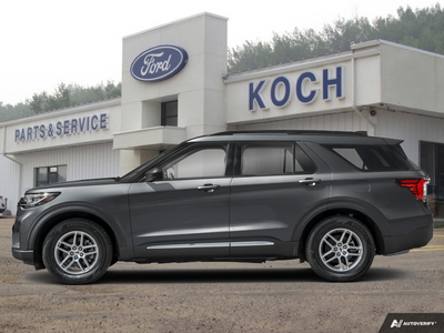 NEW 2026 Ford Explorer Active - Carbonized Grey Metallic Exterior / ULTRA DARK SPACE GREY, HEATED ACTIVEX SEATING MATERIAL CAPTAIN'S Interior - $53,898 - Stock #A26230 - VIN 1FMUK8DH5TGC50576