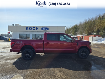 NEW 2026 Ford F-150 XLT - Ruby Red Tri-coat Metallic Exterior / BLACK SPORT Interior - $76,880 - Stock #A26100 - VIN 1FTFW3L84TKD52776