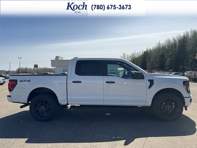 NEW 2026 Ford F-150 STX - Oxford White Exterior / BLACK ONYX/BLUE PREM LEATHER SEATS Interior - $65,530 - Stock #A26150 - VIN 1FTEW2LP5TKD67820