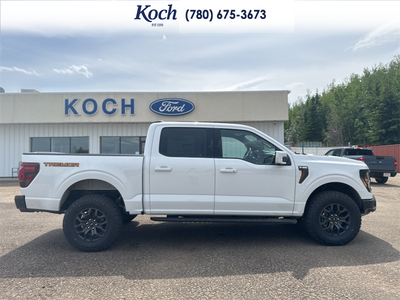 NEW 2026 Ford F-150 Tremor - Oxford White Exterior / BLACK TREMOR LEATHER Interior - $92,020 - Stock #A26213 - VIN 1FTFW4L88TFA60532
