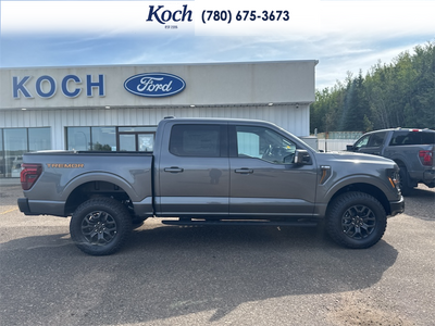 NEW 2026 Ford F-150 Tremor - Carbonized Grey Metallic Exterior / BLACK, UNIQUE TREMOR LEATHER-TRIMMED BUCKET SEATS Interior - $87,395 - Stock #A26227 - VIN 1FTFW4L84TFB54553