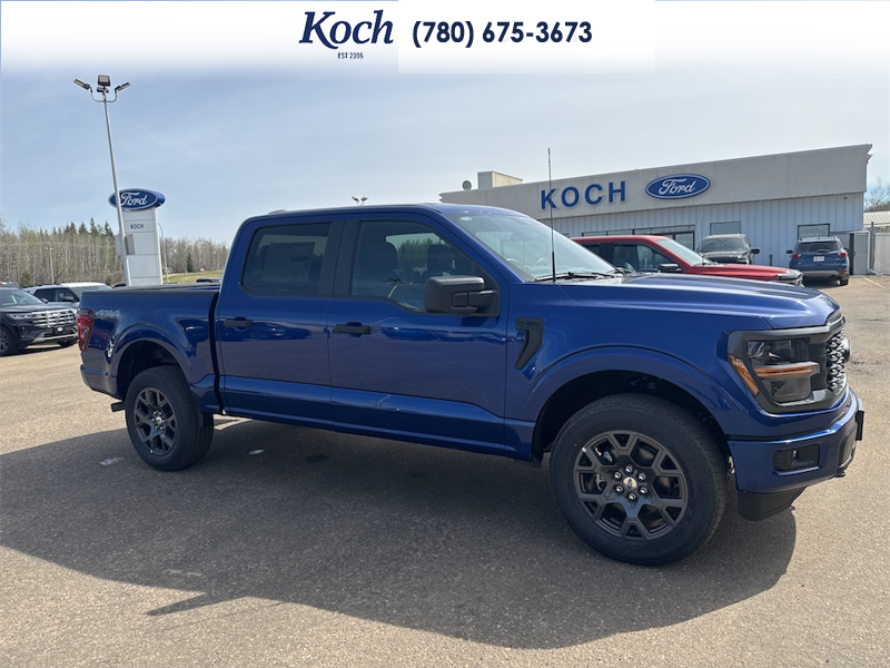NEW 2026 Ford F-150 STX - Argon Blue Metallic Exterior / BLACK ONYX/BLUE PREM LEATHER SEATS Interior - $63,952 - Stock #A26161 - VIN 1FTEW2LP7TKD68368 - Photo 14