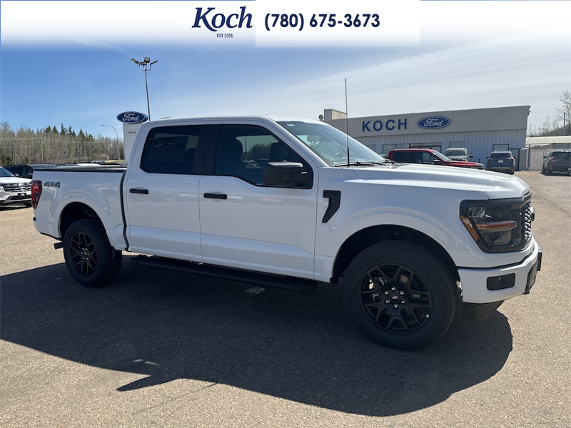 NEW 2026 Ford F-150 STX - Oxford White Exterior / BLACK ONYX/BLUE PREM LEATHER SEATS Interior - $60,901 - Stock #A26150 - VIN 1FTEW2LP5TKD67820 - Photo 14