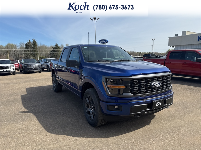 NEW 2026 Ford F-150 STX - Argon Blue Metallic Exterior / BLACK ONYX/BLUE PREM LEATHER SEATS Interior - $63,952 - Stock #A26161 - VIN 1FTEW2LP7TKD68368 - Photo 15