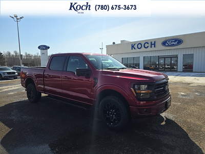 NEW 2026 Ford F-150 XLT - Ruby Red Tri-coat Metallic Exterior / BLACK SPORT Interior - $76,880 - Stock #A26100 - VIN 1FTFW3L84TKD52776