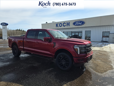 NEW 2026 Ford F-150 LARIAT - Ruby Red Tri-coat Metallic Exterior / BLACK Interior - $83,560 - Stock #A26099 - VIN 1FTFW5L88TKD40612
