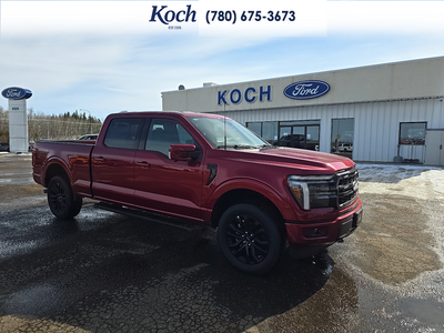 NEW 2026 Ford F-150 LARIAT - Ruby Red Tri-coat Metallic Exterior / BLACK Interior - $84,310 - Stock #A26099 - VIN 1FTFW5L88TKD40612