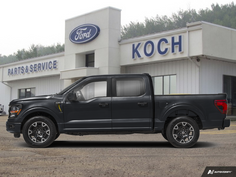 NEW 2026 Ford F-150 STX - Agate Black Exterior / BLACK ONYX/BLUE PREM LEATHER SEATS Interior - $63,205 - Stock #A26152 - VIN 1FTEW2LP1TKD67846