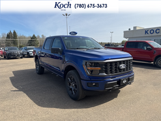 NEW 2026 Ford F-150 STX - Argon Blue Metallic Exterior / BLACK ONYX/BLUE PREM LEATHER SEATS Interior - $63,202 - Stock #A26161 - VIN 1FTEW2LP7TKD68368