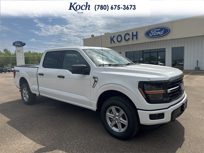 NEW 2026 Ford F-150 XLT - Oxford White Exterior / DARK SLATE CLOTH Interior - $67,740 - Stock #A26184 - VIN 1FTFW3L89TKD81786