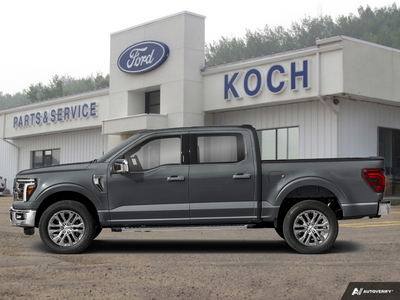 NEW 2026 Ford F-150 LARIAT - Carbonized Grey Metallic Exterior / BLACK/SMOKED TRUFFLE, ACTIVEX TRIMMED 40/CONSOLE/40 FRONT SEATS Interior - $84,845 - Stock #A26158 - VIN 1FTFW5L88TFB49815