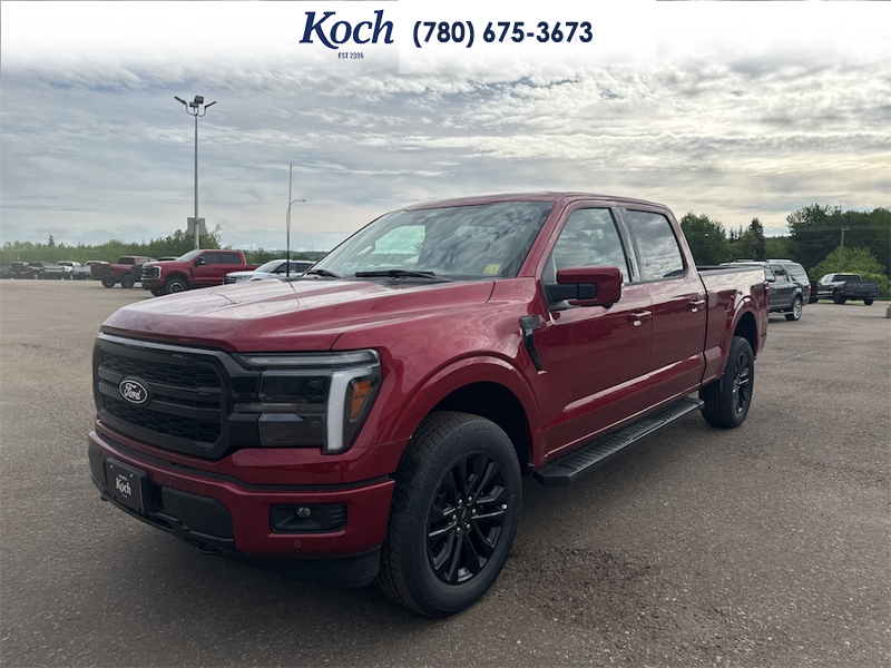 NEW 2026 Ford F-150 LARIAT - Ruby Red Tri-coat Metallic Exterior / BLACK Interior - $84,310 - Stock #A26099 - VIN 1FTFW5L88TKD40612 - Photo 4