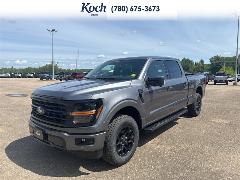NEW 2026 Ford F-150 XLT - Carbonized Grey Metallic Exterior / BLACK, UNIQUE SPORT CLOTH 40/CONSOLE/40 FRONT-SEATS Interior - $72,098 - Stock #A26218 - VIN 1FTFW3L88TKE41539 - Photo 4