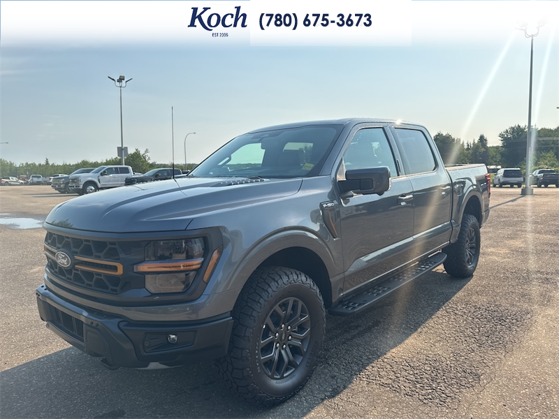 NEW 2026 Ford F-150 Tremor - Carbonized Grey Metallic Exterior / BLACK, UNIQUE TREMOR LEATHER-TRIMMED BUCKET SEATS Interior - $88,012 - Stock #A26219 - VIN 1FTFW4L8XTFB45534 - Photo 4