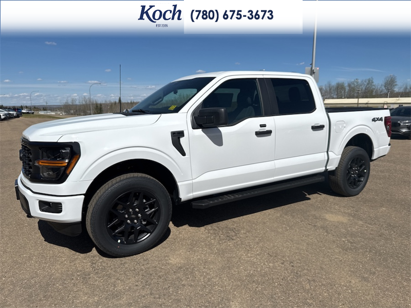NEW 2026 Ford F-150 STX - Oxford White Exterior / BLACK ONYX/BLUE PREM LEATHER SEATS Interior - $60,901 - Stock #A26150 - VIN 1FTEW2LP5TKD67820 - Photo 5